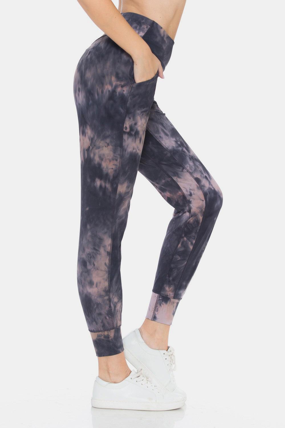Leggings Depot Tie-Dye High Waist Cropped Leggings Carauana Store