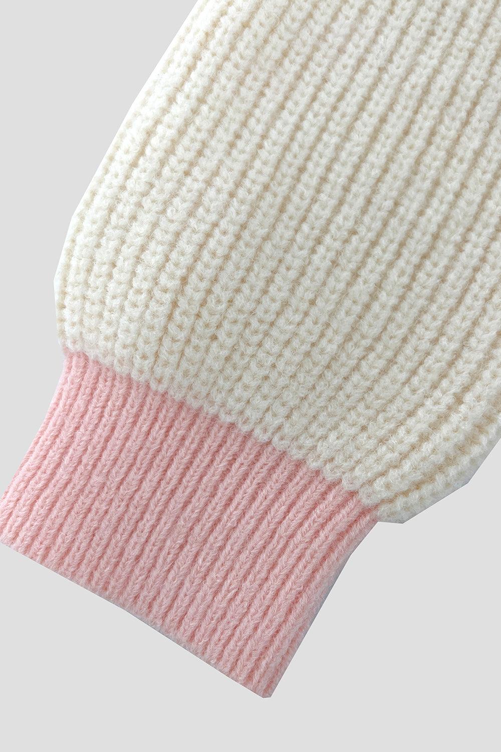 Contrast Trim Button Up Dropped Shoulder Cardigan Carauana Store