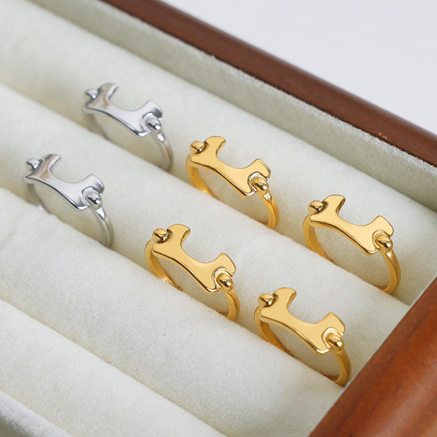 18K Gold-Plated Irregular Open Ring Carauana Store