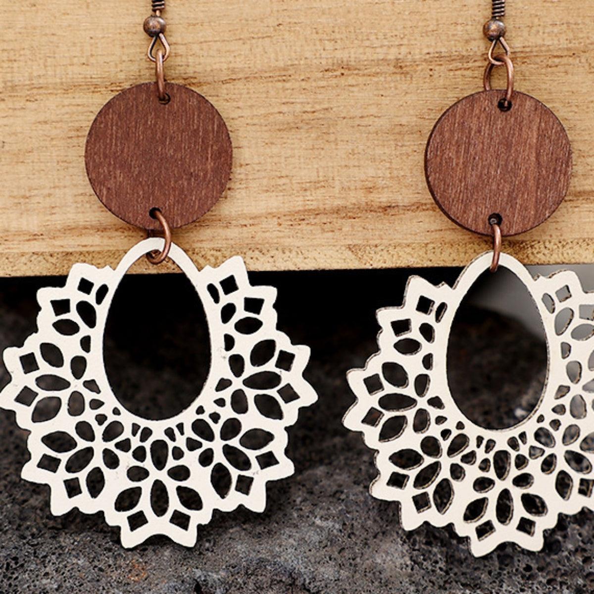 Geometric Cutout Dangle Earrings Carauana Store