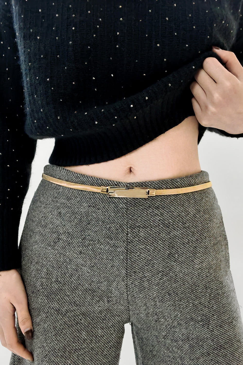 Elastic Iron Skinny Belt Carauana Store