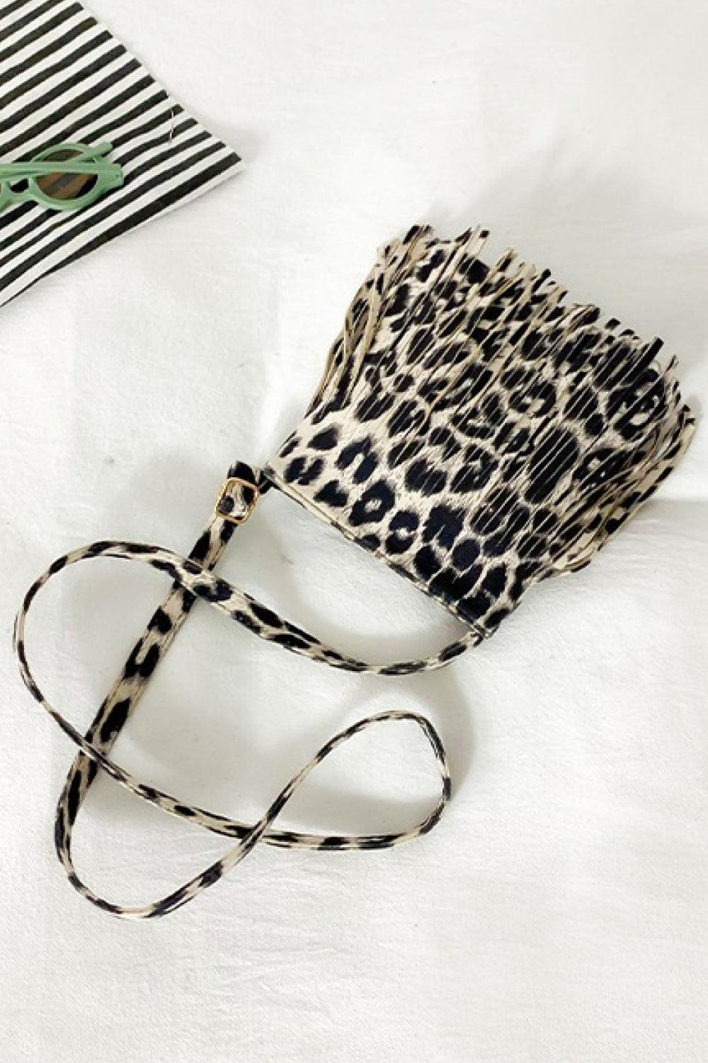 Adored PU Leather Crossbody Bag with Fringe Carauana Store