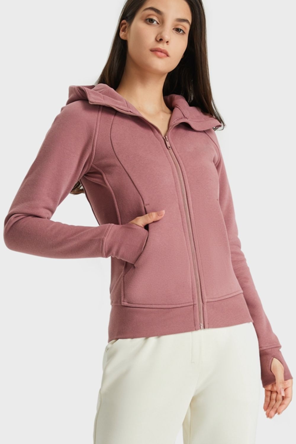 Millennia Zip Up Seam Detail Hooded Sports Jacket Carauana Store
