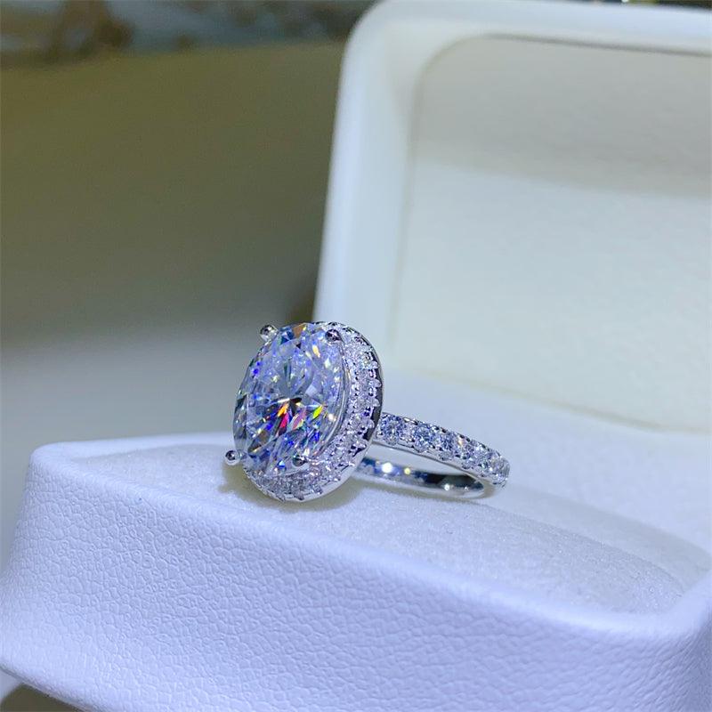 5 Carat Moissanite 925 Sterling Silver Ring Carauana Store