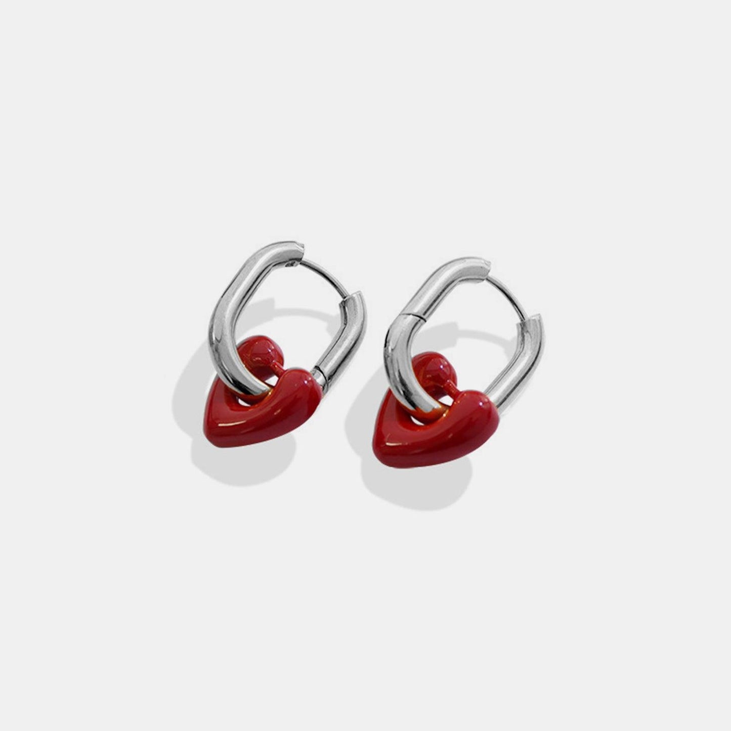 Heart Titanium Steel Earrings Carauana Store