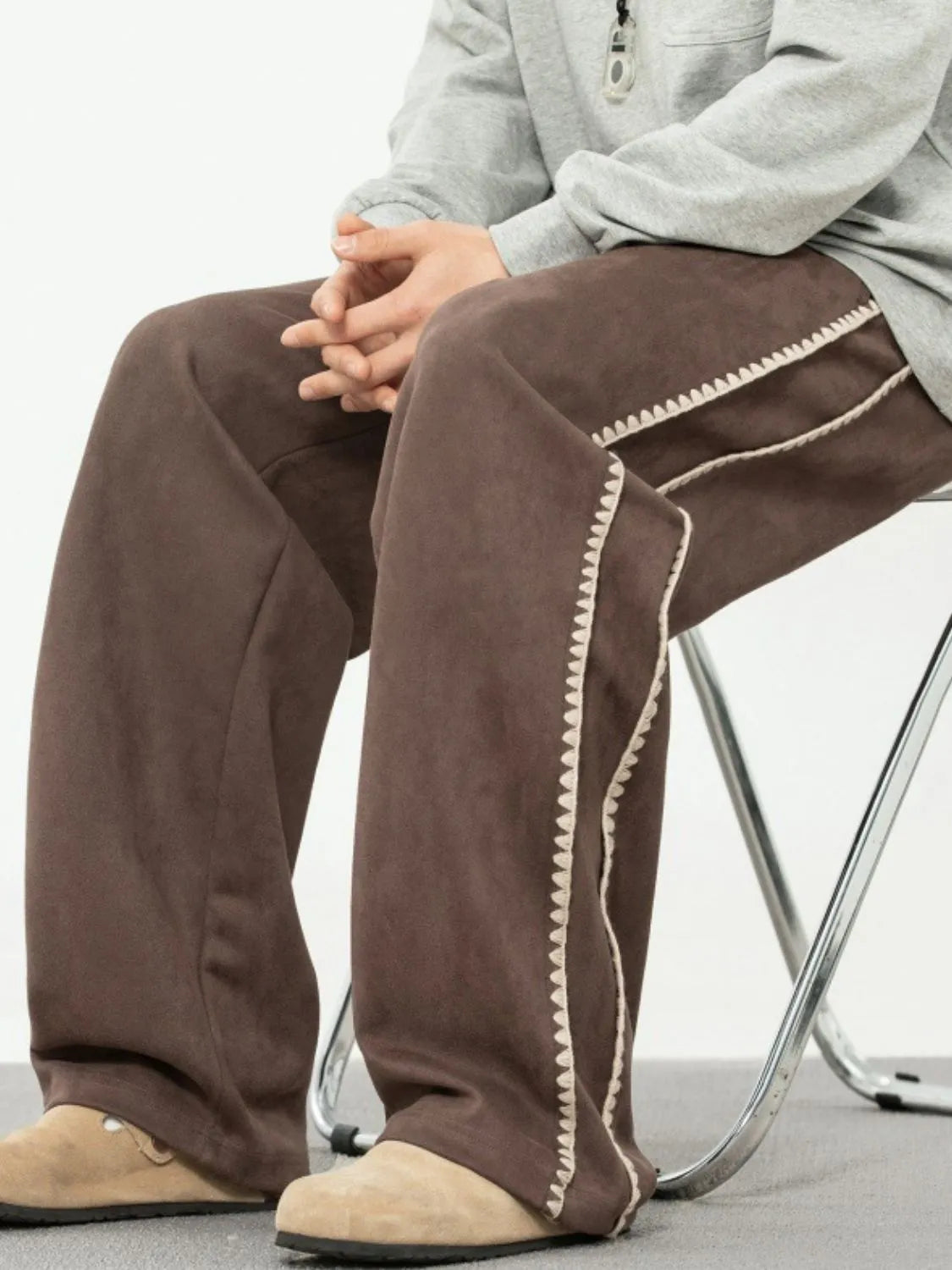 Men's Plus Size Drawstring Wide Leg Pants Carauana Store