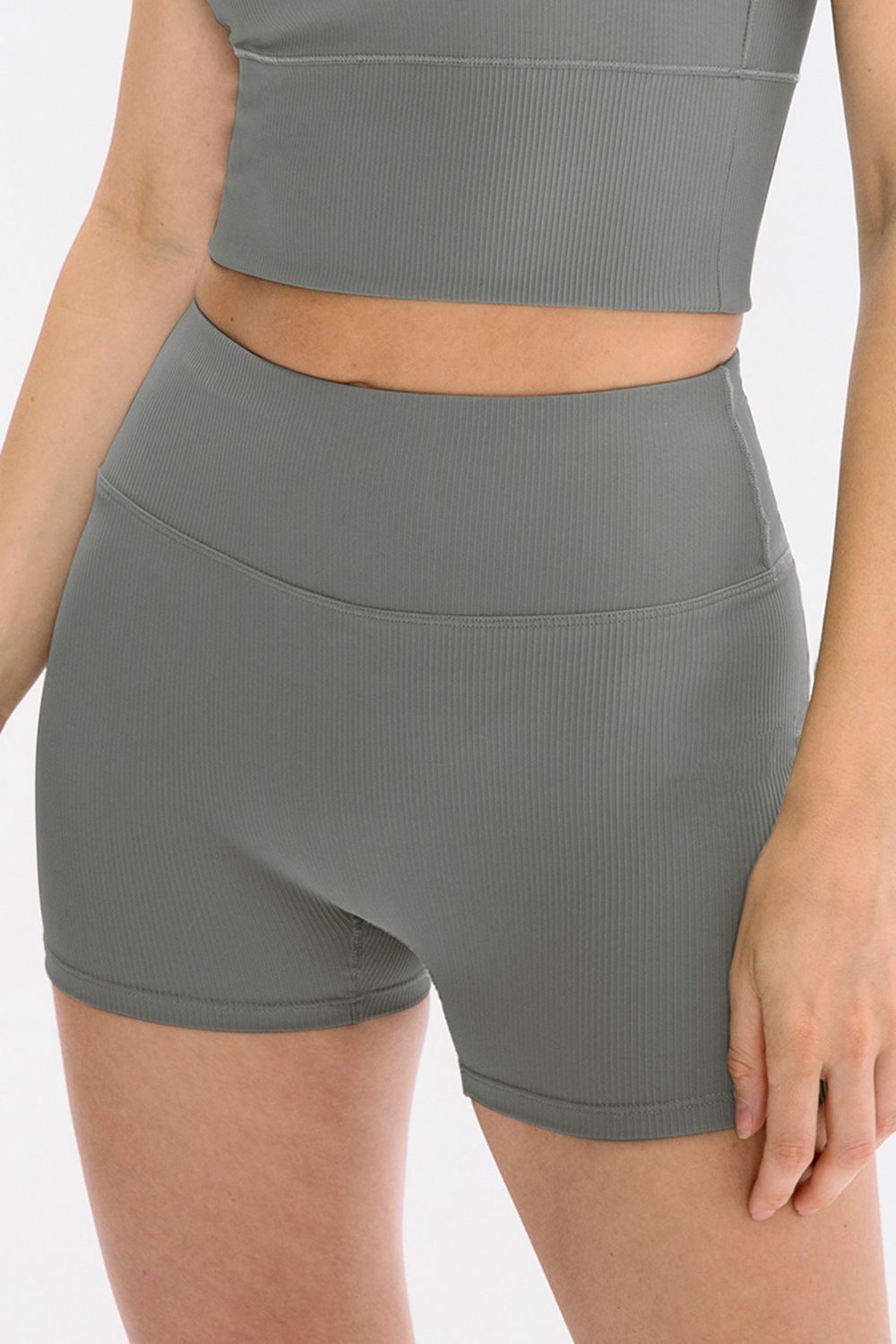 Slim Fit Wide Waistband Sports Shorts Carauana Store