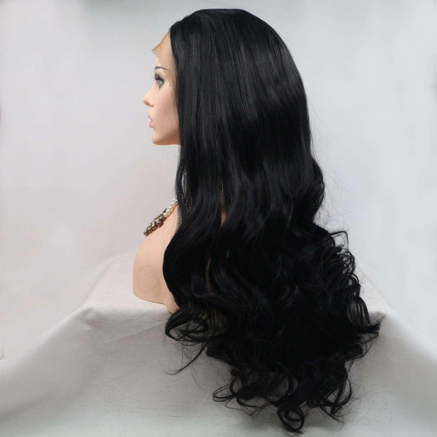 13*3" Lace Front Wigs Synthetic Long Wavy 24" 130% Density Carauana Store