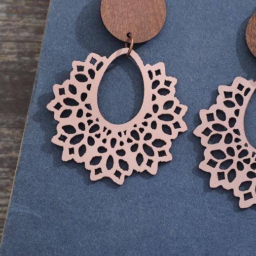 Geometric Cutout Dangle Earrings Carauana Store