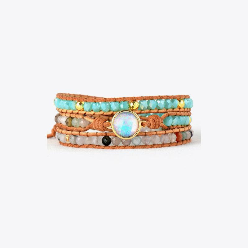 Opal Beaded Layered Bracelet Carauana Store