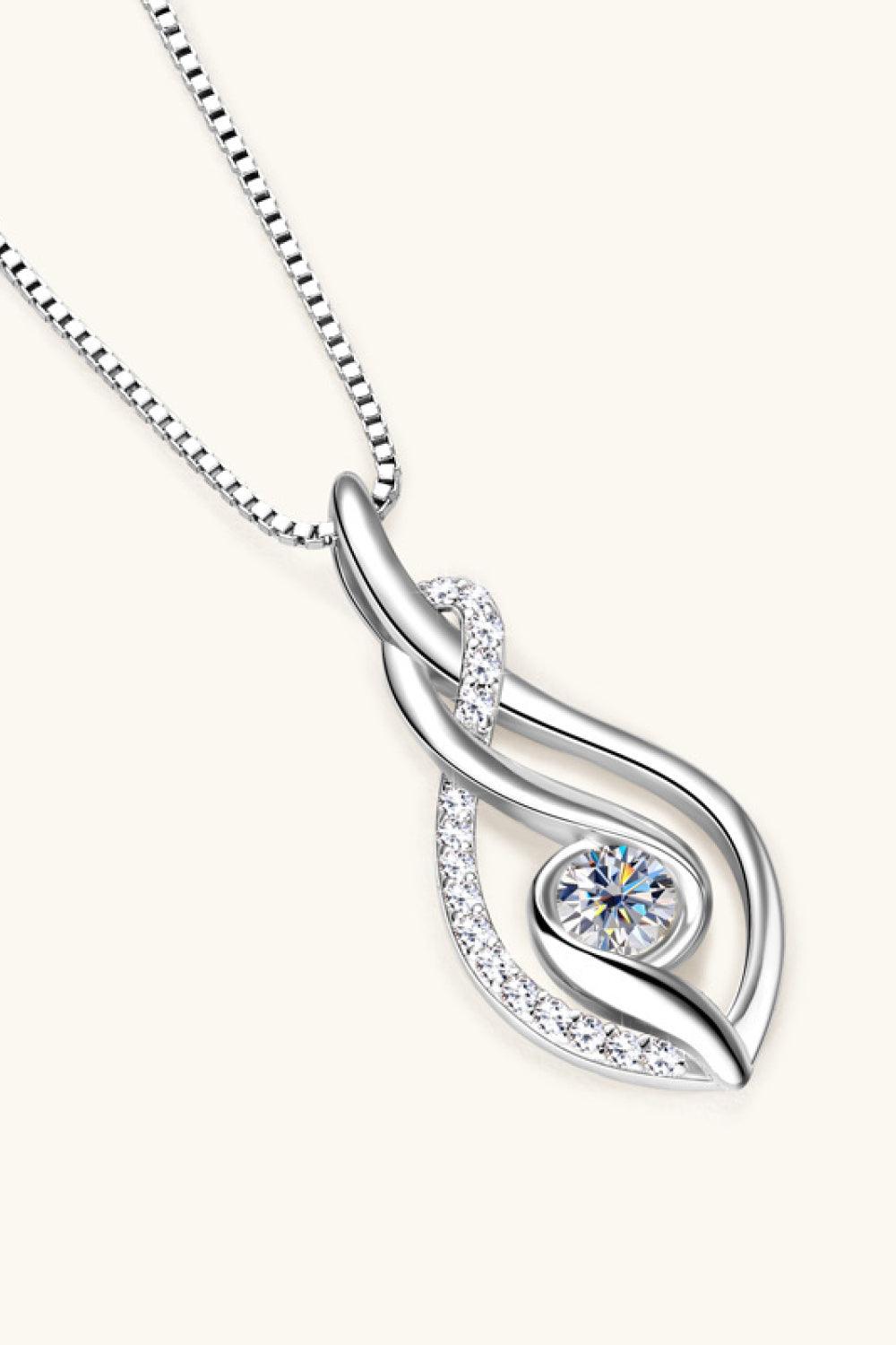 Moissanite 925 Sterling Silver Necklace Carauana Store