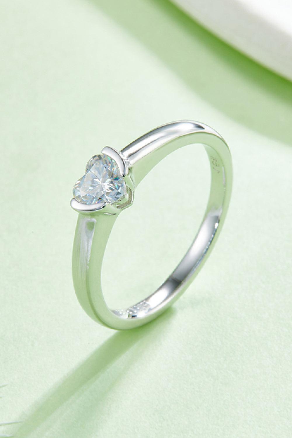 Moissanite 925 Sterling Silver Solitaire Ring Carauana Store
