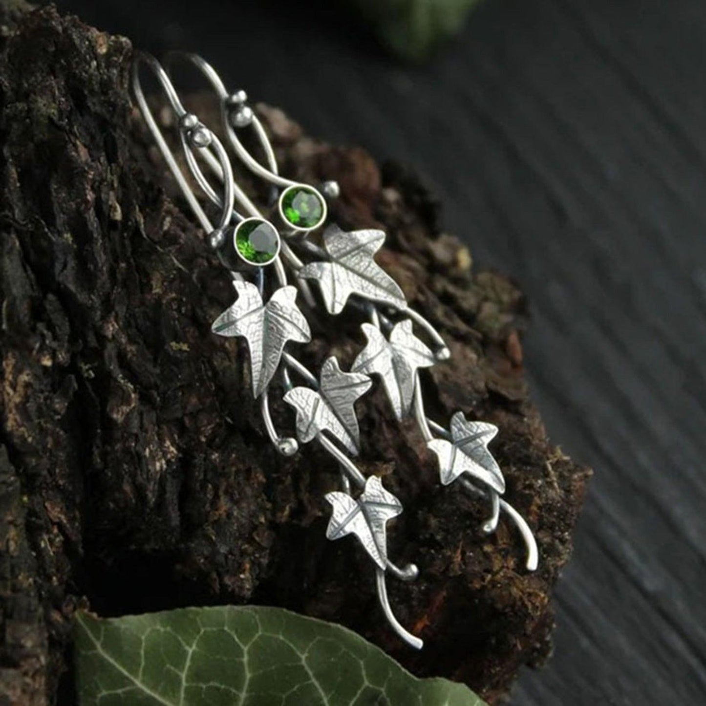 Ivy Leaf Alloy Dangle Earrings Carauana Store