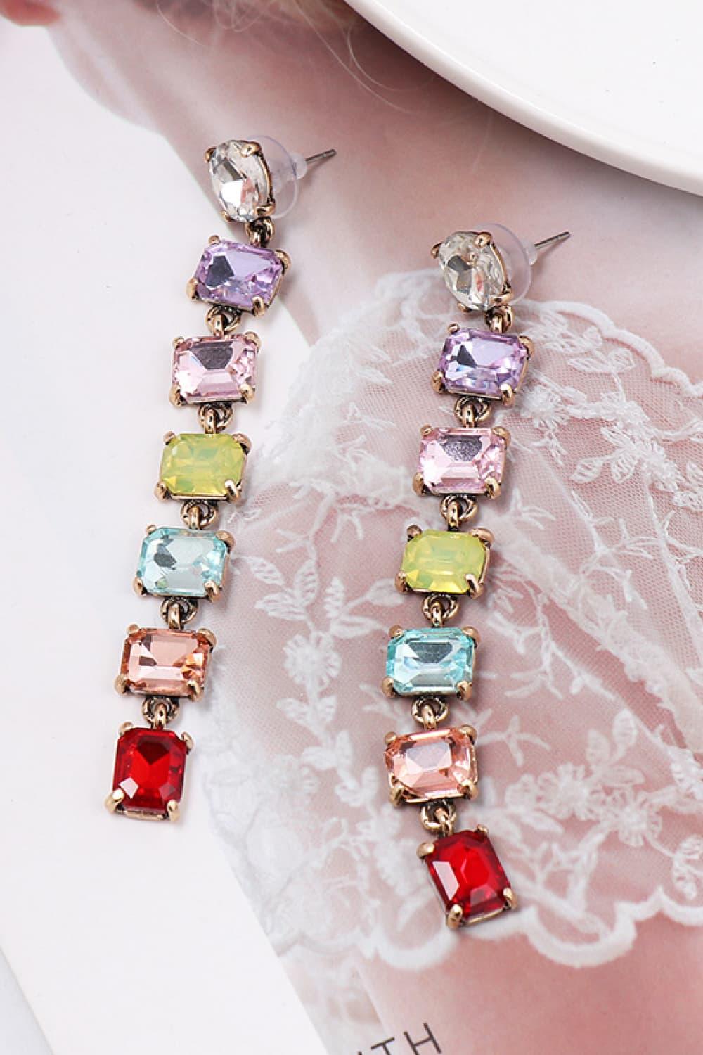 Geometrical Shape Resin Dangle Earrings Carauana Store