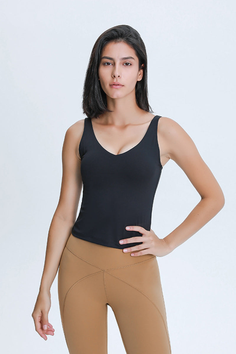 Millennia V Neck Active Tank Carauana Store