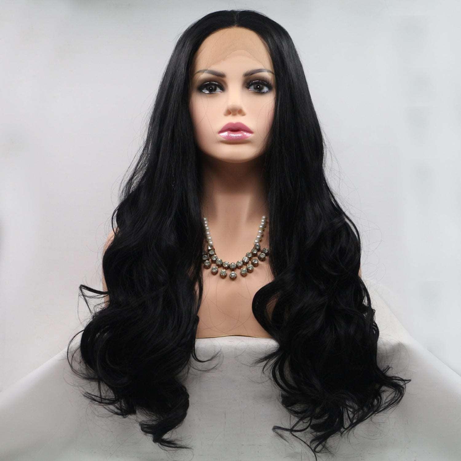 13*3" Lace Front Wigs Synthetic Long Wavy 24" 130% Density Carauana Store