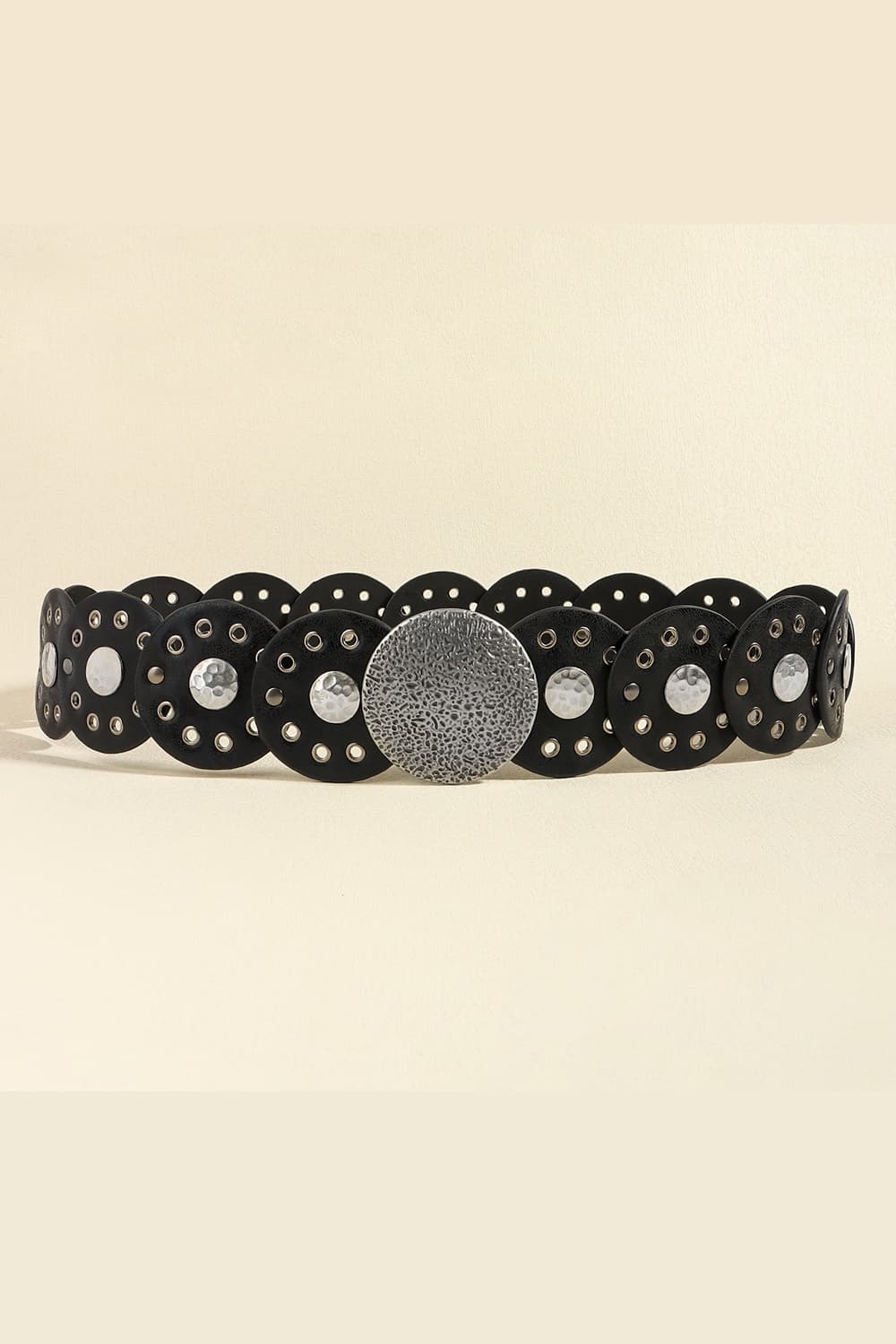 Round Shape PU Leather Belt Carauana Store