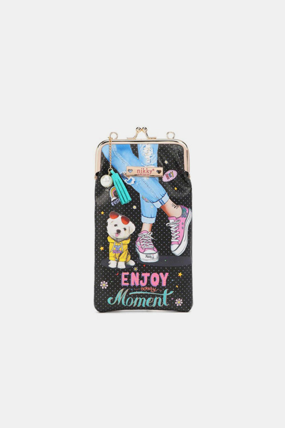 Nicole Lee USA Printed Kisslock Phone and Sunglass Purse Carauana Store