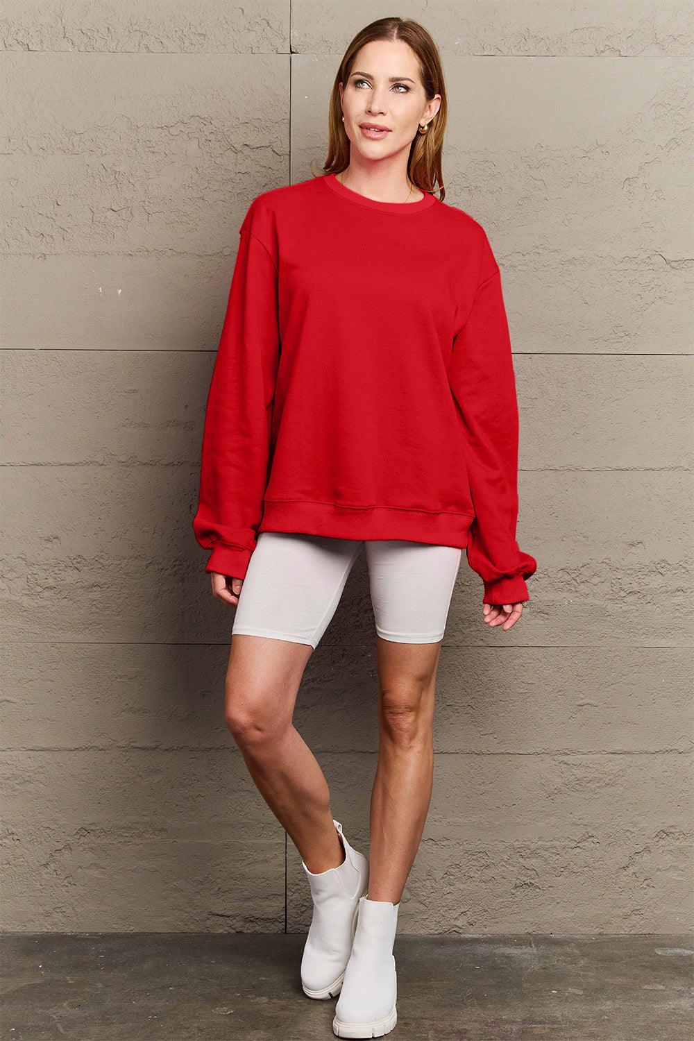 Simply Love Full Size IF I'M TOO MUCH THEN GO FIND LESS Round Neck Sweatshirt Carauana Store