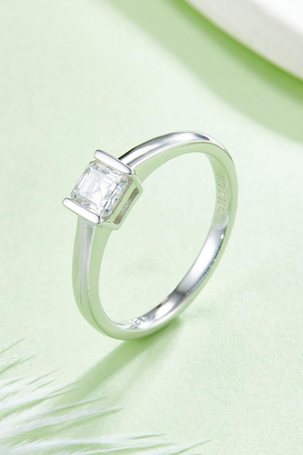 Moissanite 925 Sterling Silver Solitaire Ring Carauana Store