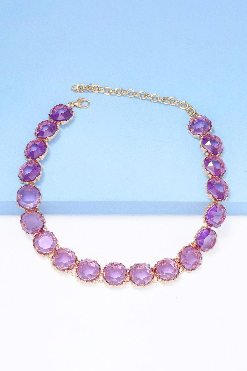 Zinc Alloy Resin Necklace Carauana Store