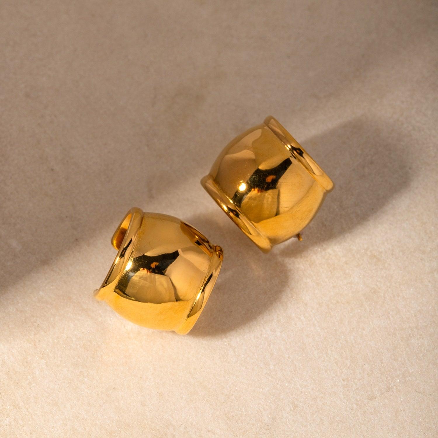 Stainless Steel C-Hoop Earrings Carauana Store