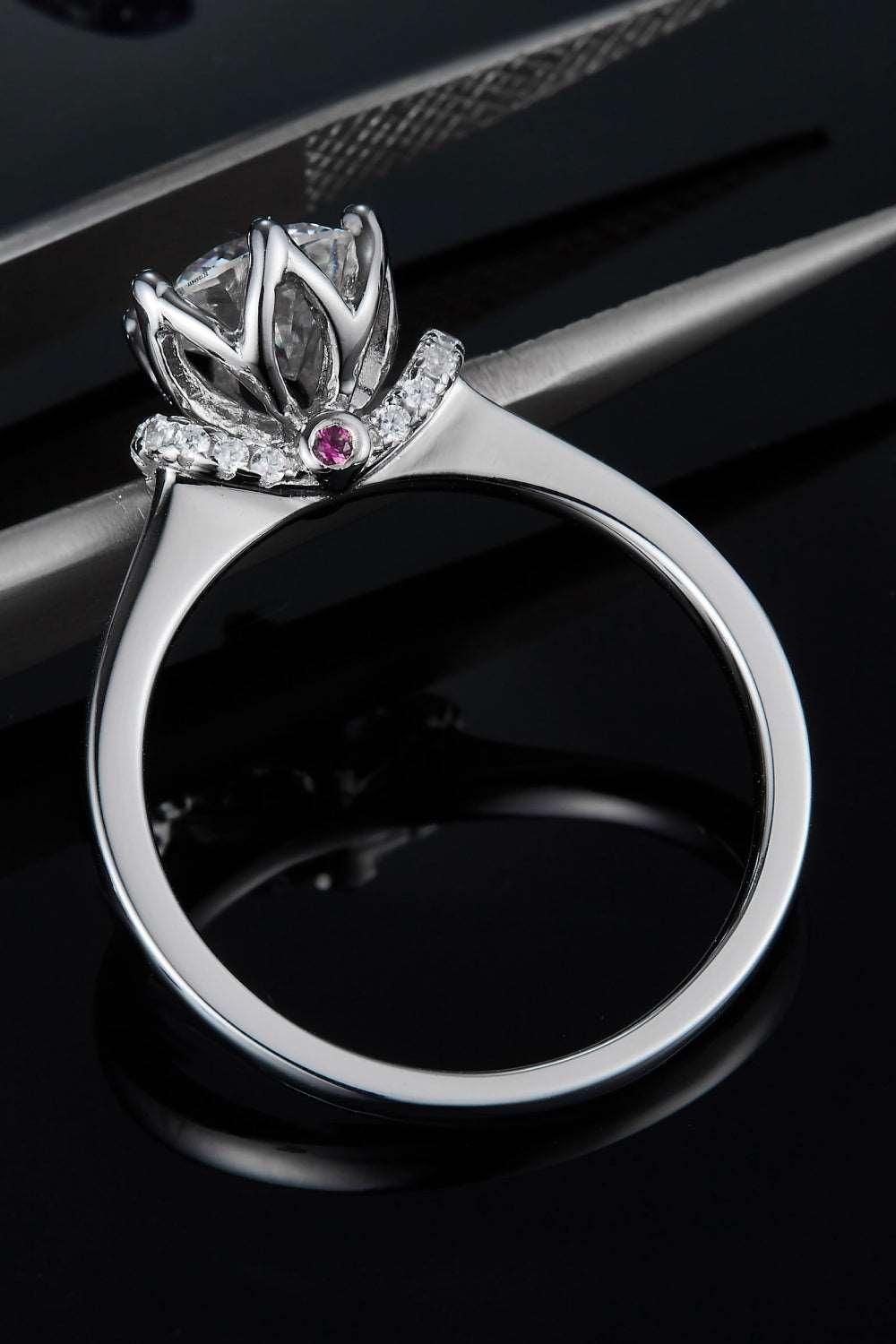 1 Carat Moissanite 925 Sterling Silver Ring Carauana Store