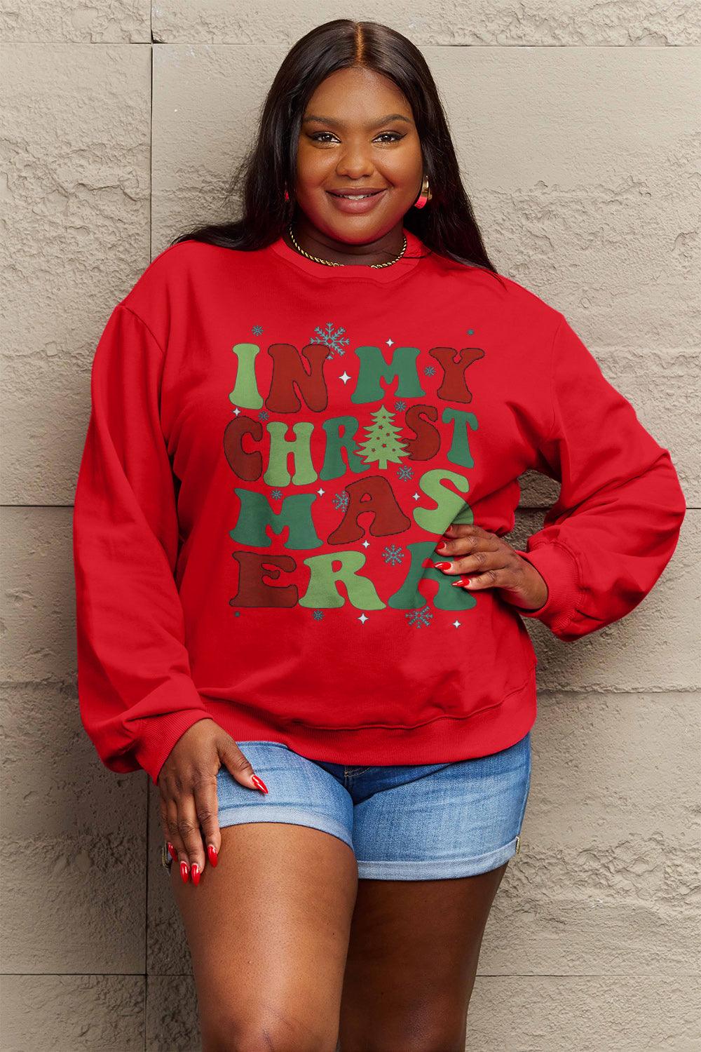 Simply Love Full Size IN MY CHRISTMAS ERA Long Sleeve Sweatshirt Carauana Store
