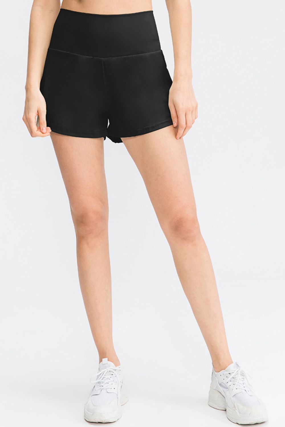 Wide Waistband Sports Shorts with Pockets Carauana Store