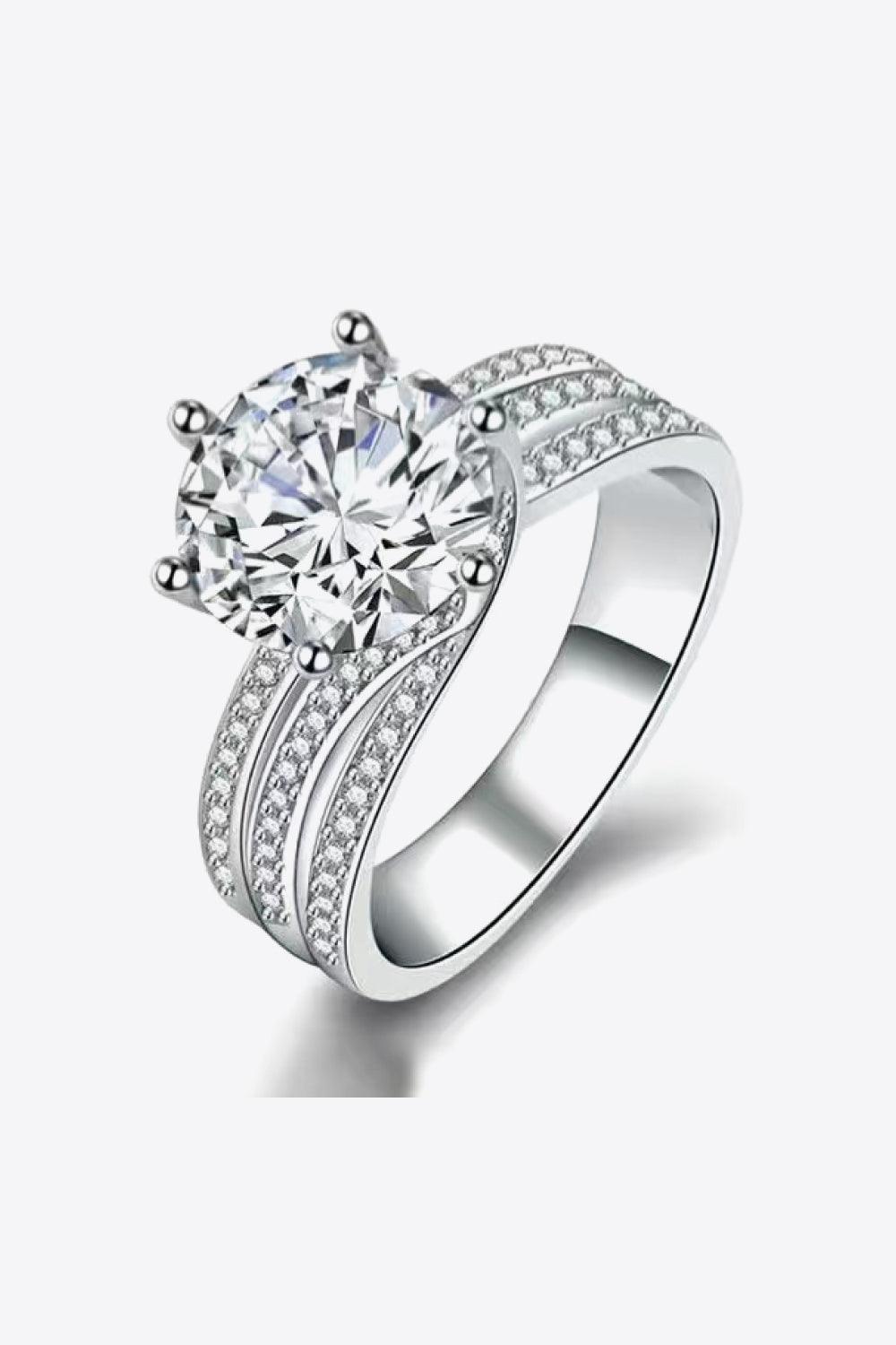 Adored 3 Carat Moissanite Three-Layer Ring Carauana Store