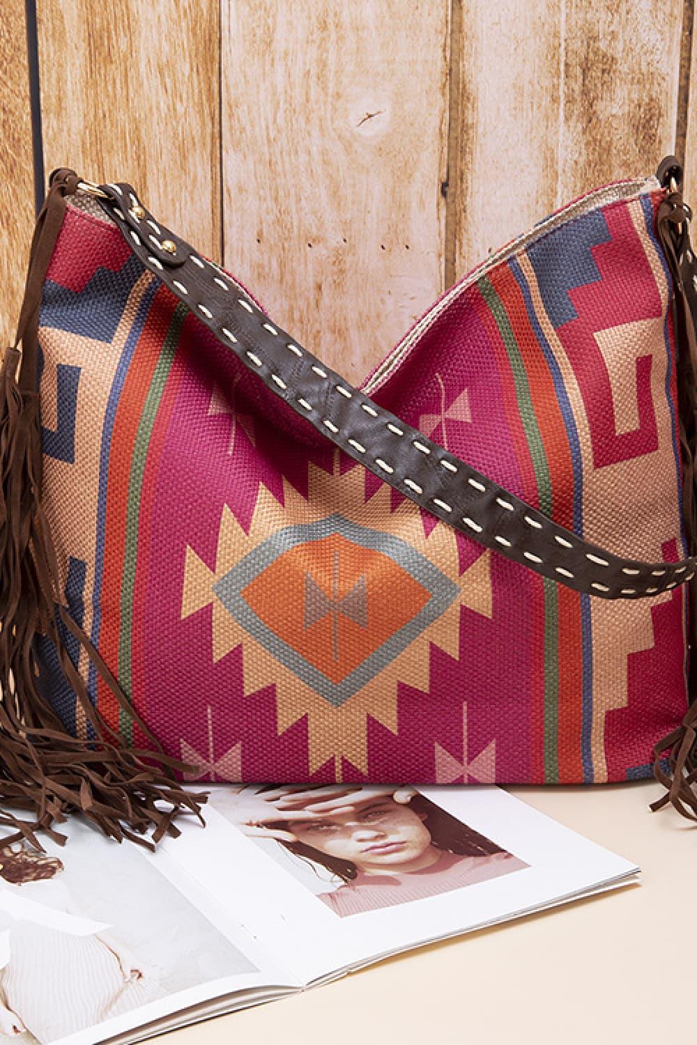 Geometric Canvas Tote Bag Carauana Store