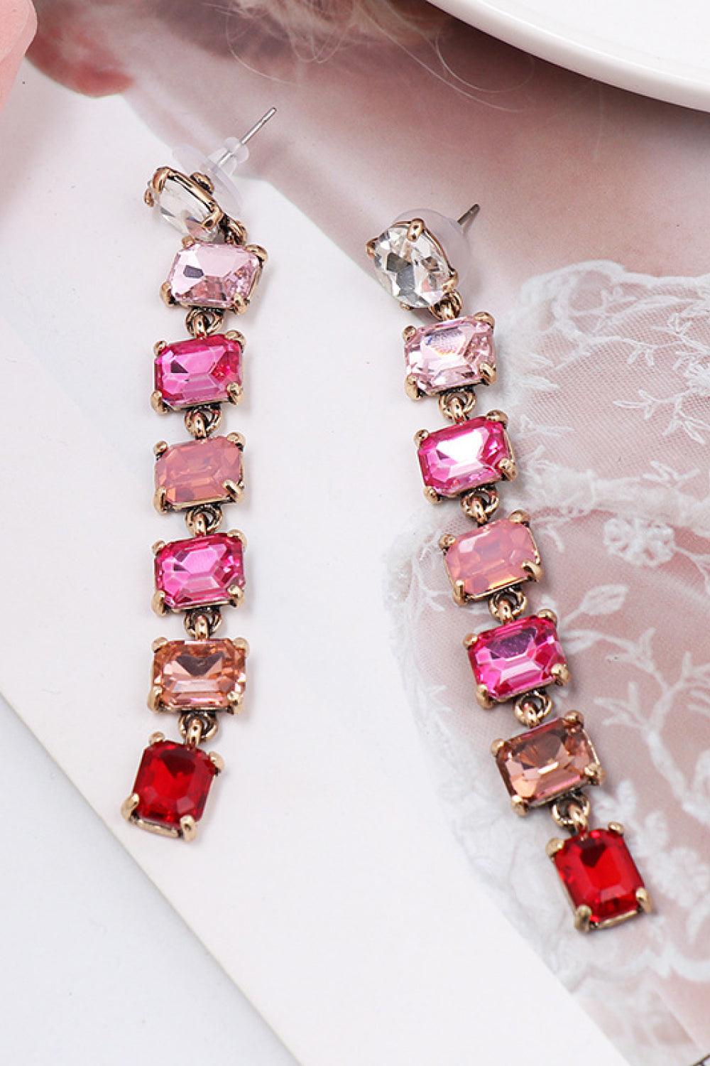 Geometrical Shape Resin Dangle Earrings Carauana Store