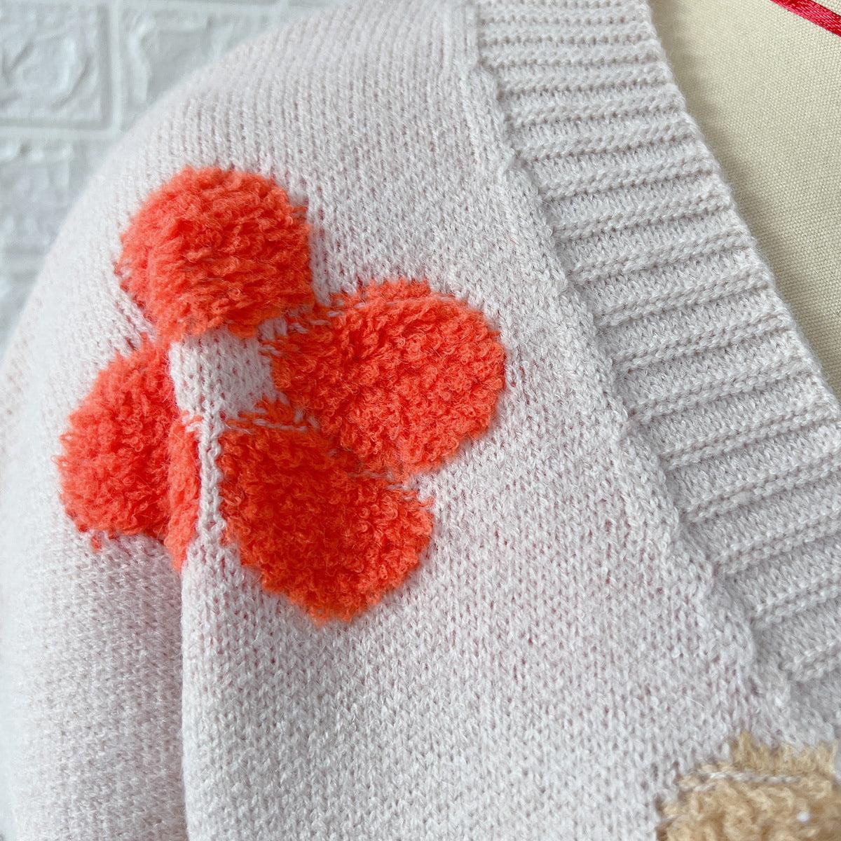 Floral V-Neck Button Up Cardigan with Pockets Carauana Store