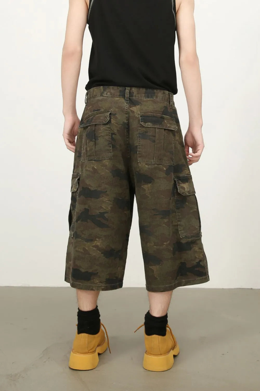 Men's Camouflage Wide Leg Cargo Jeans Carauana Store