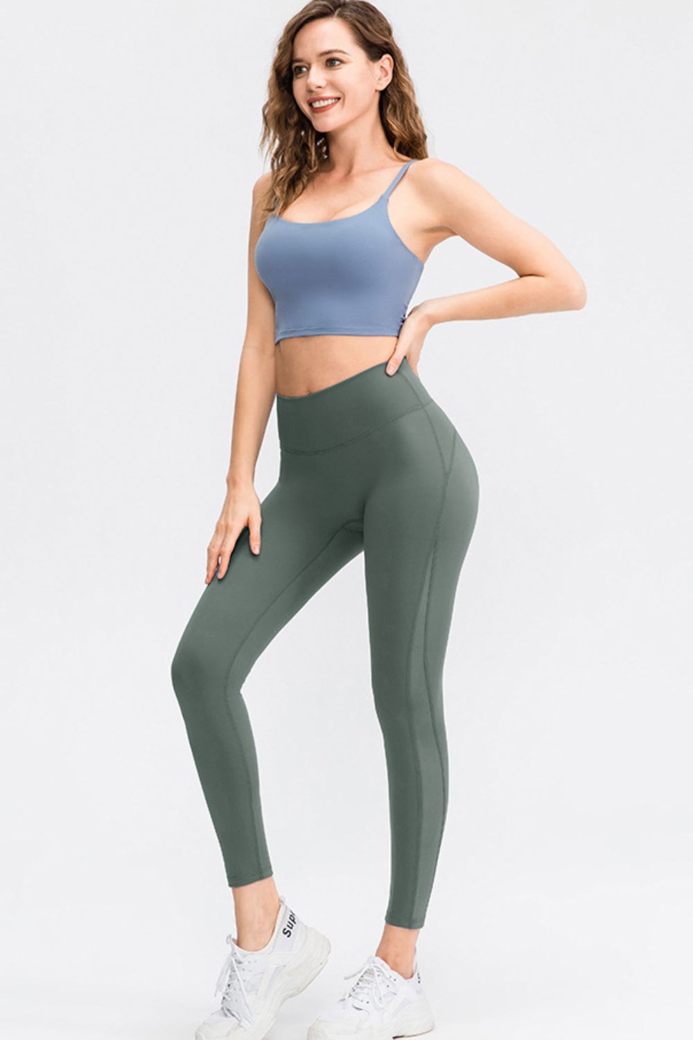 Wide Waistband Slim Fit Long Sports Pants Carauana Store