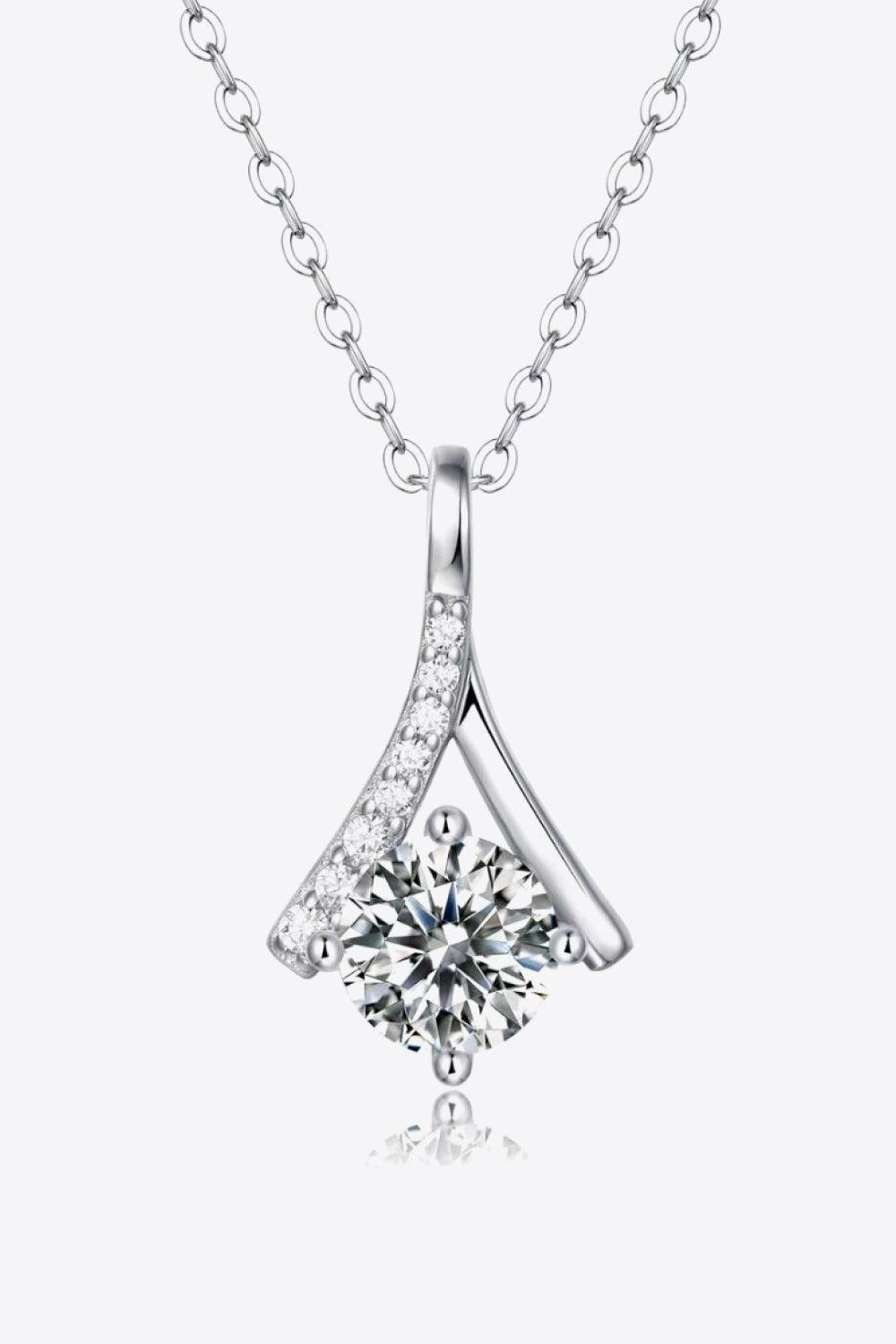 Special Occasion 1 Carat Moissanite Pendant Necklace Carauana Store