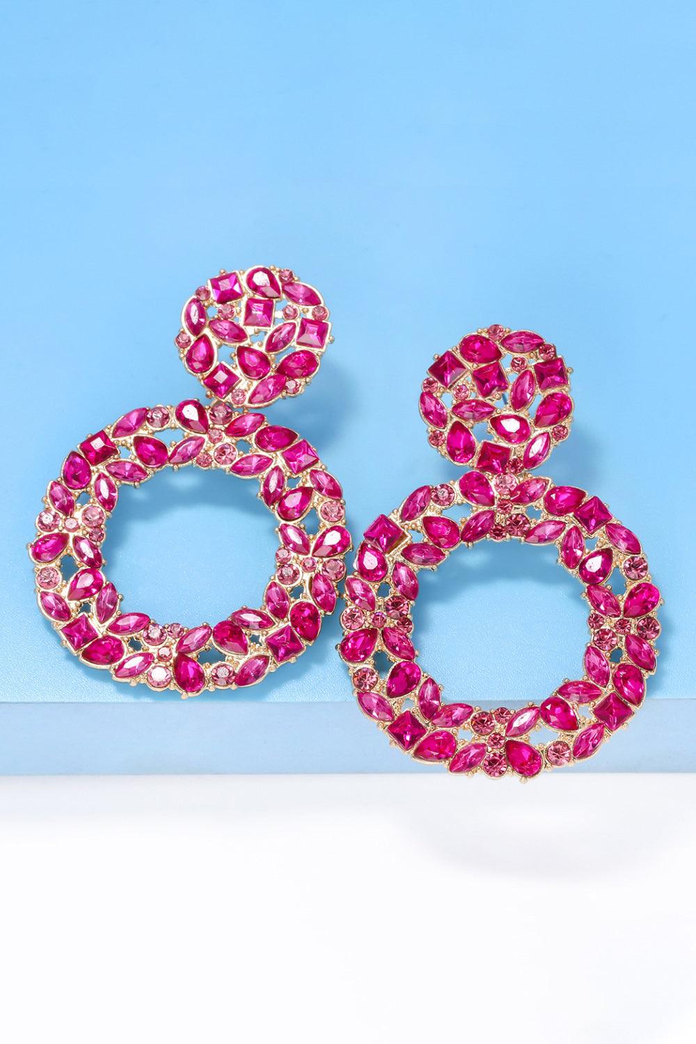 Round Shape Acrylic Dangle Earrings Carauana Store