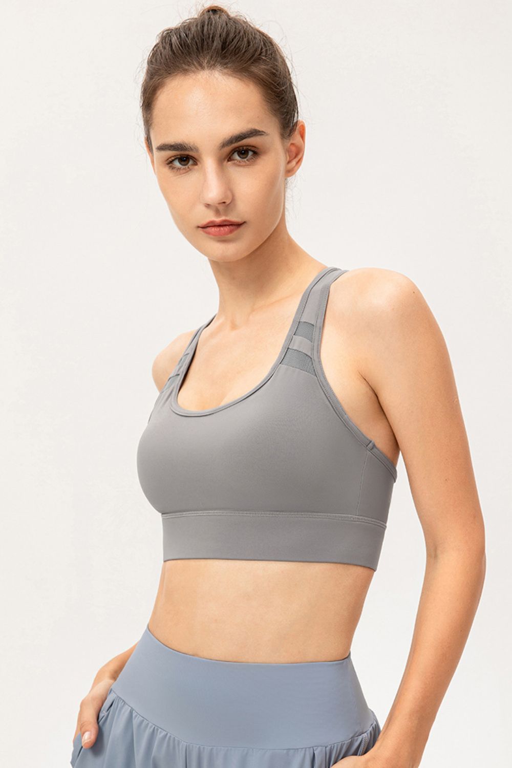 Scoop Neck Long Sports Bra Carauana Store