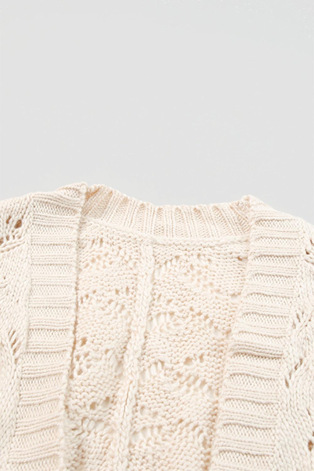 Plus Size Open Front Long Sleeve Cardigan Carauana Store