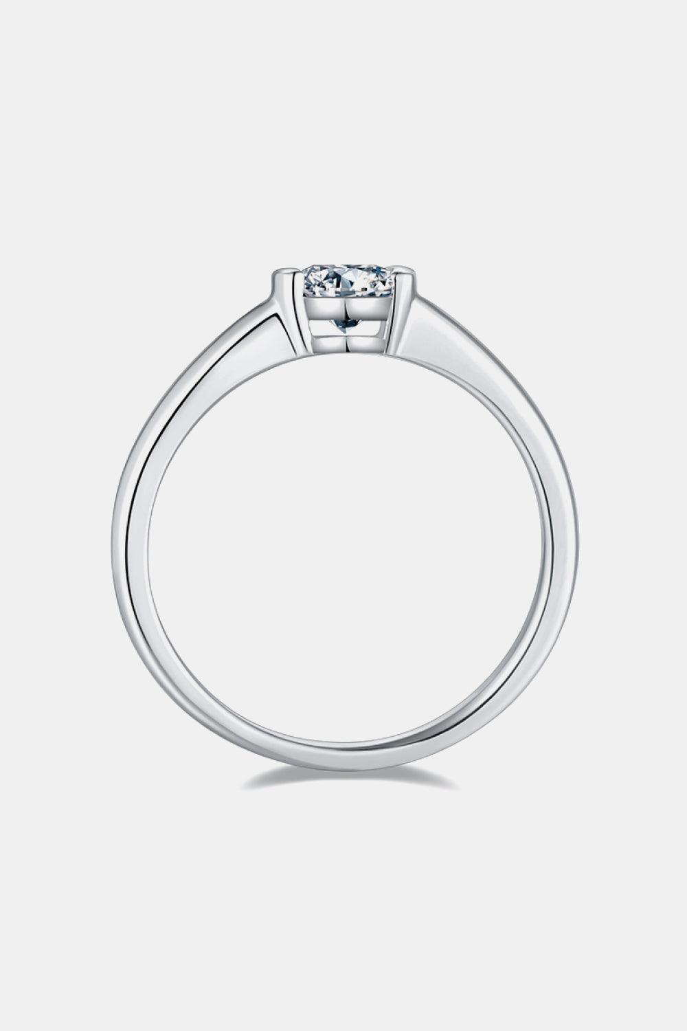 Moissanite 925 Sterling Silver Solitaire Ring Carauana Store