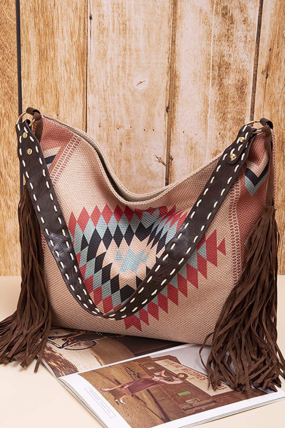 Geometric Canvas Tote Bag Carauana Store