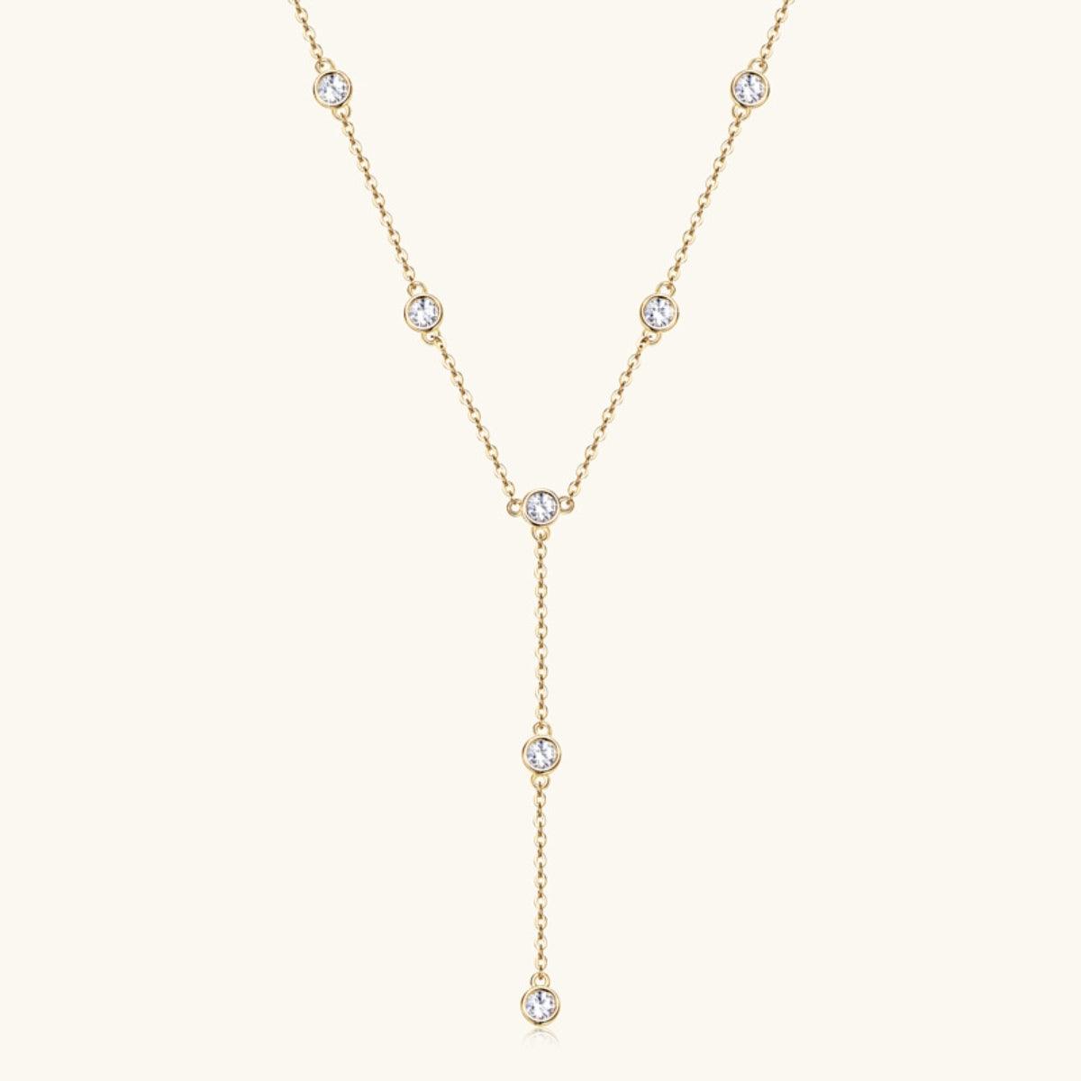 1.1 Carat Moissanite 925 Sterling Silver Necklace Carauana Store
