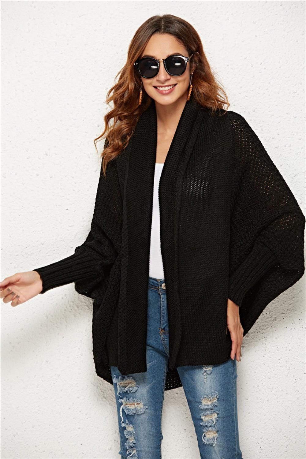 Angel Wings Open Front Batwing Sleeve Cardigan Carauana Store