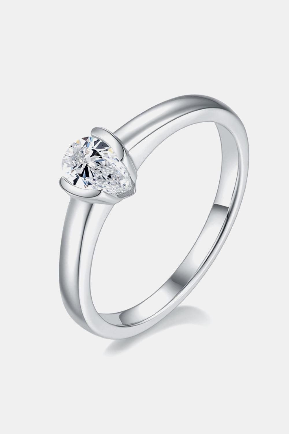 Moissanite 925 Sterling Silver Solitaire Ring Carauana Store