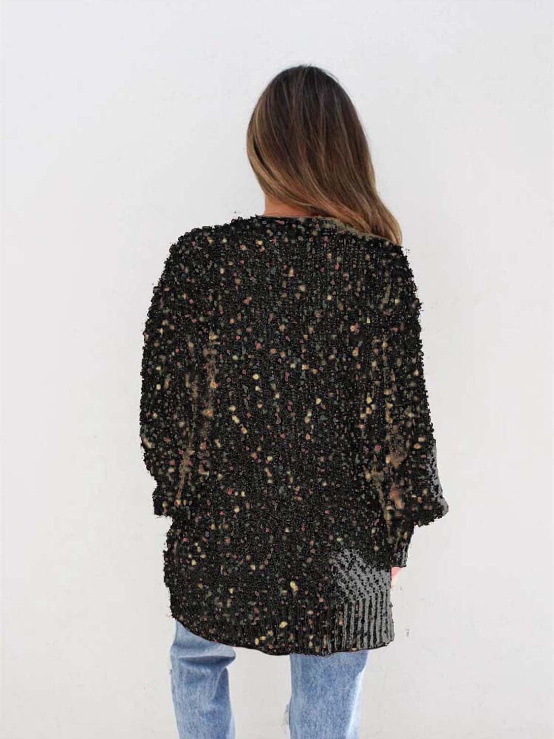 Multicolored Open Front Cardigan Carauana Store