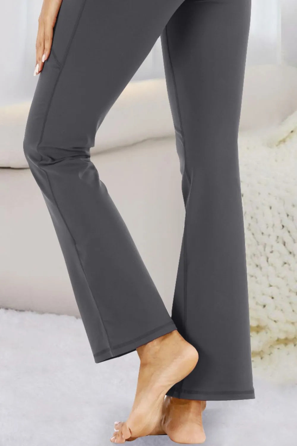 Pocketed High Waist Active Pants Carauana Store