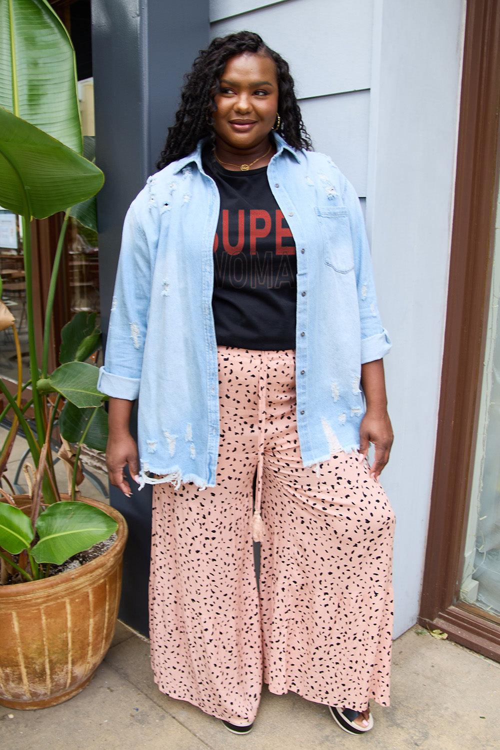 Simply Love Full Size SUPERWOMAN Short Sleeve T-Shirt Carauana Store