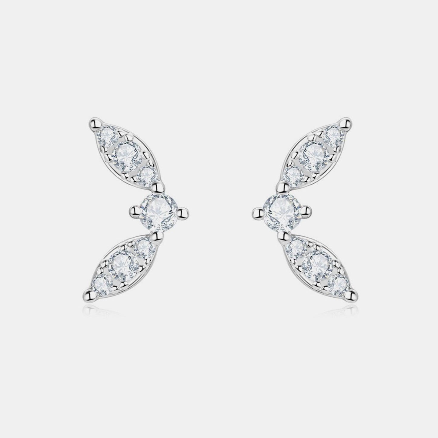 Moissanite 925 Sterling Silver Stud Earrings Carauana Store