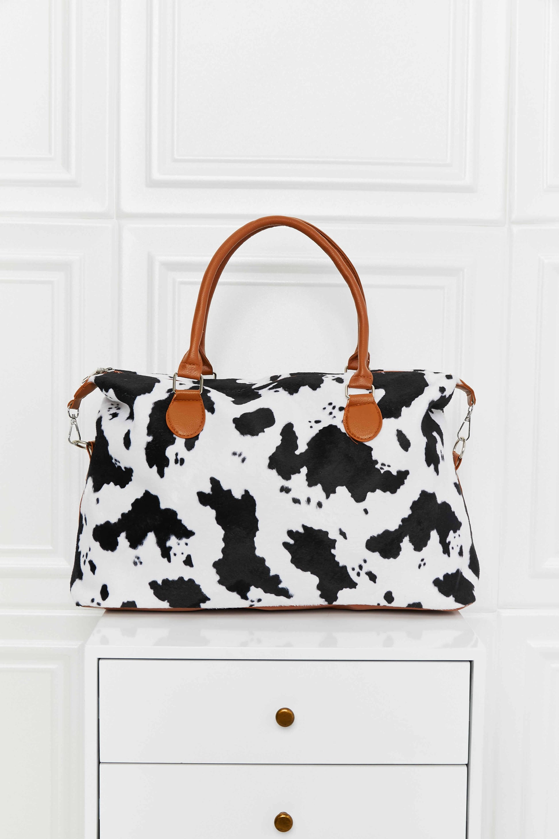 Animal Print Brushed Weekender Bag Carauana Store