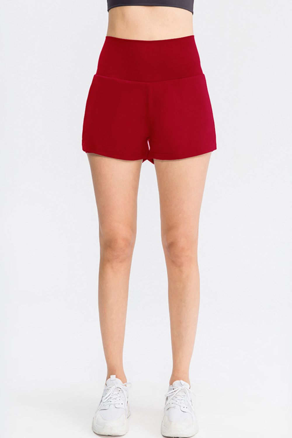 Wide Waistband Sports Shorts with Pockets Carauana Store